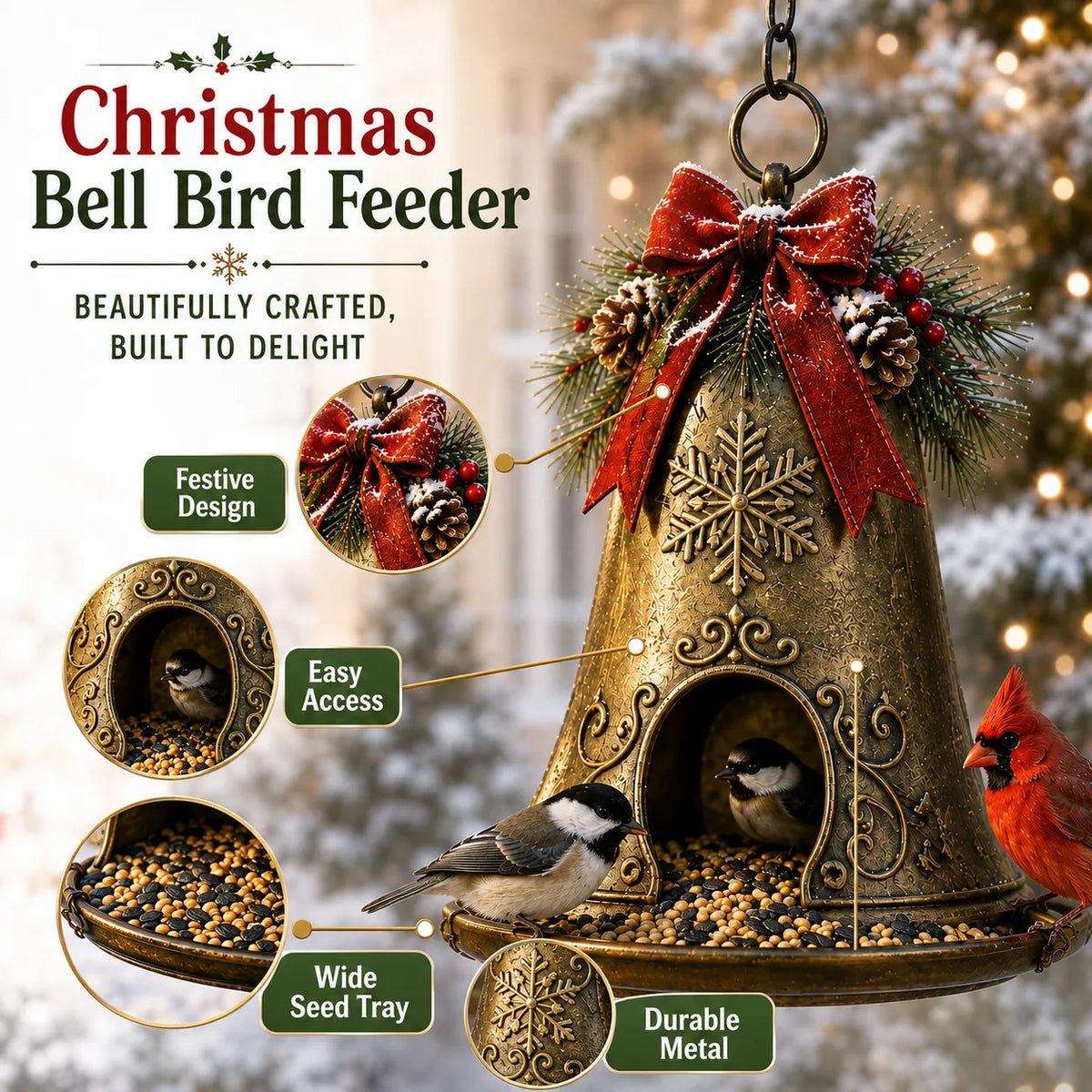 Christmas Garden Bird Feeder – 5 Designs