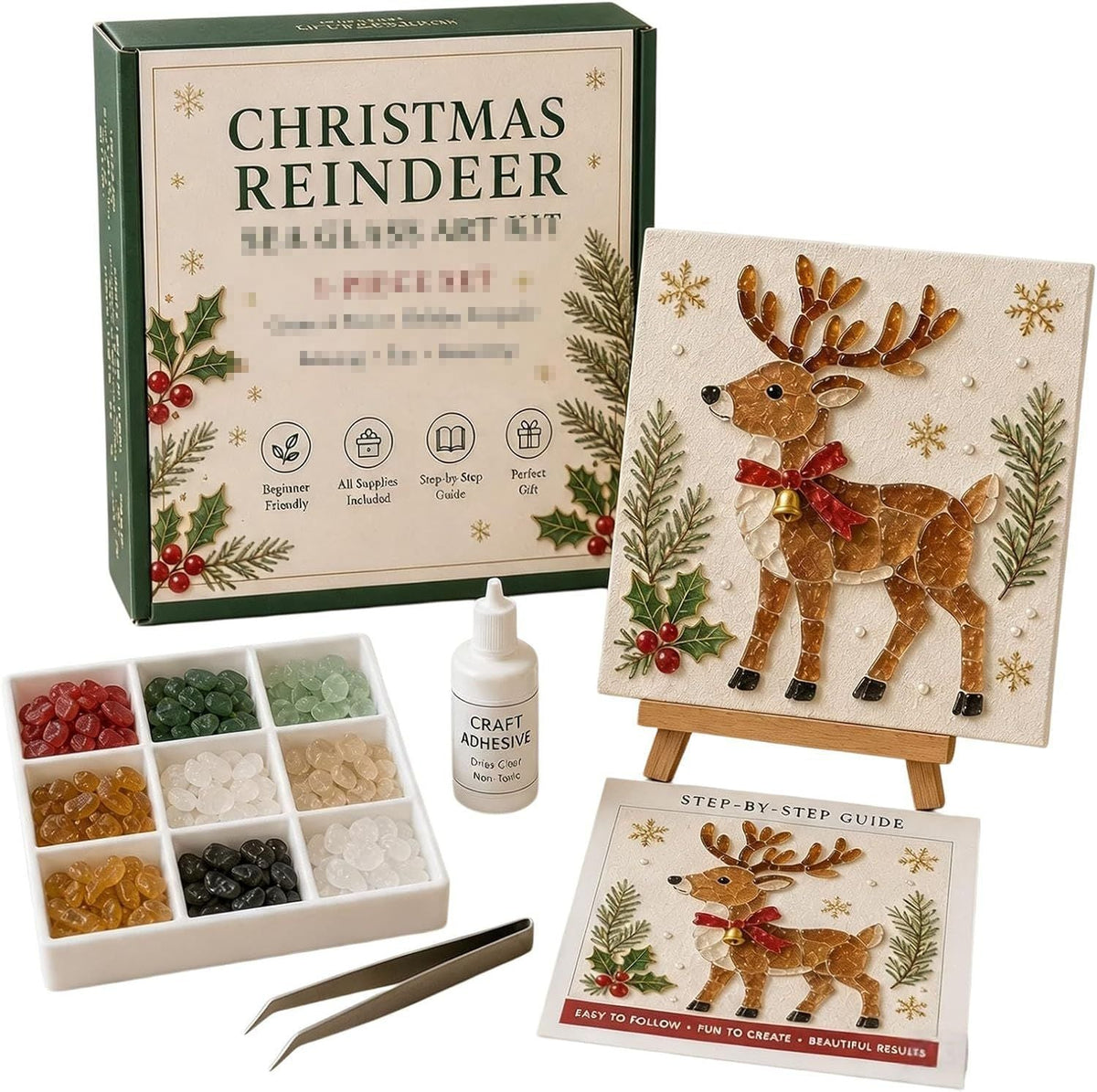 Christmas Diamond Painting Ornament Craft Kit