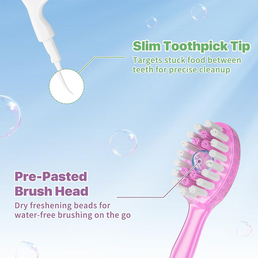 Portable 5-in-1 Toothbrush 16 Pack