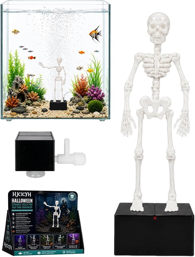 Air-Powered Dancing Skeleton Aquarium Ornament