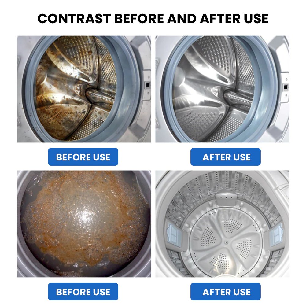 🔥24pcs  Powerful Washer Deep Cleaner Tablets – Eliminate Hidden Bacteria & Bad Smells Fast