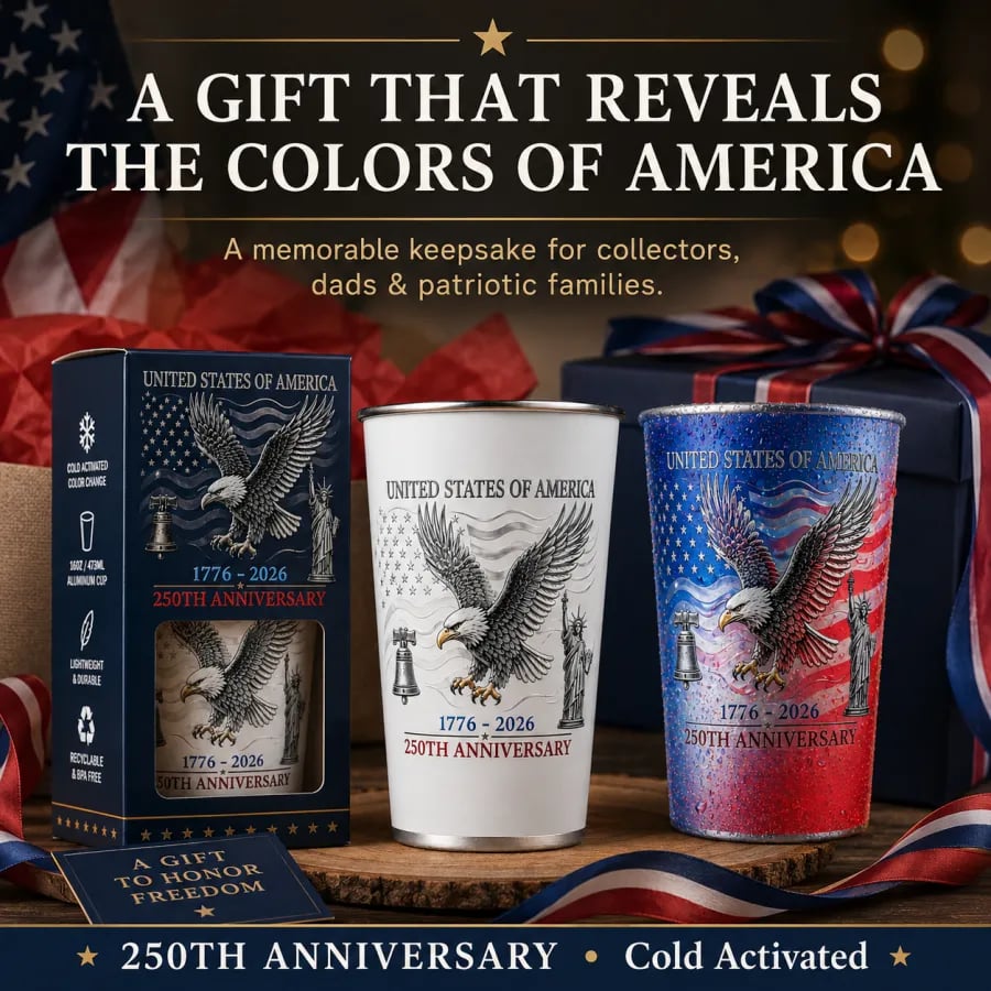 ❄️ Pour Cold Beer & Watch Hidden Patriotic Design Reveal | Magic Color Changing Cup