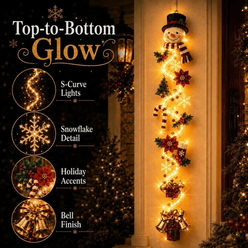 Lighted Christmas Door Hanger – 6 Designs