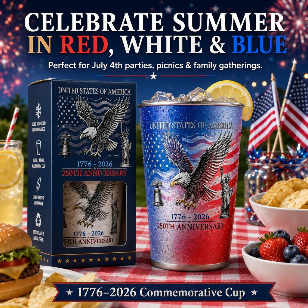 ❄️ Pour Cold Beer & Watch Hidden Patriotic Design Reveal | Magic Color Changing Cup