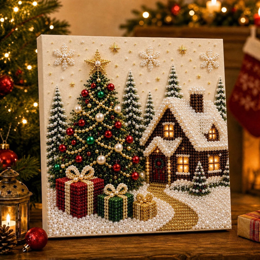 Christmas Diamond Painting Art Kit with Frame
