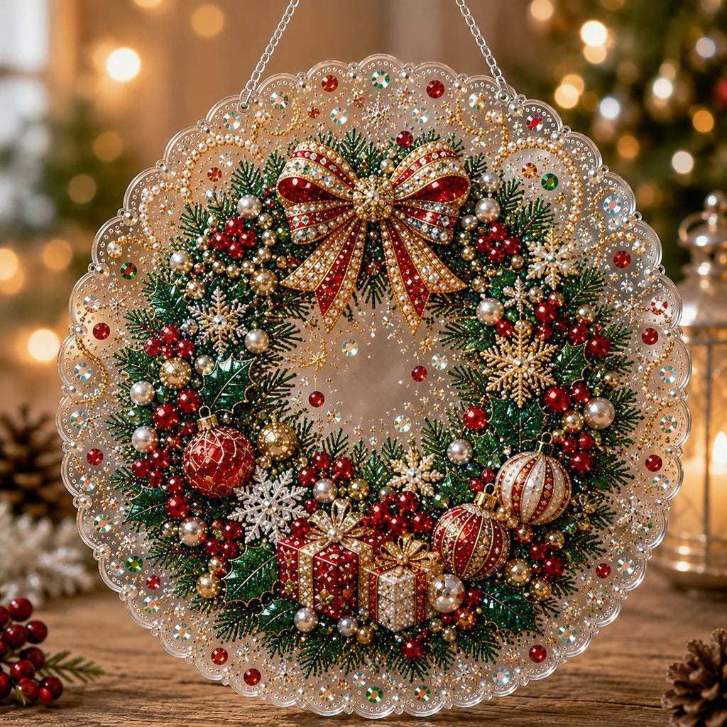 Christmas Pearl Diamond Art Suncatcher Kit