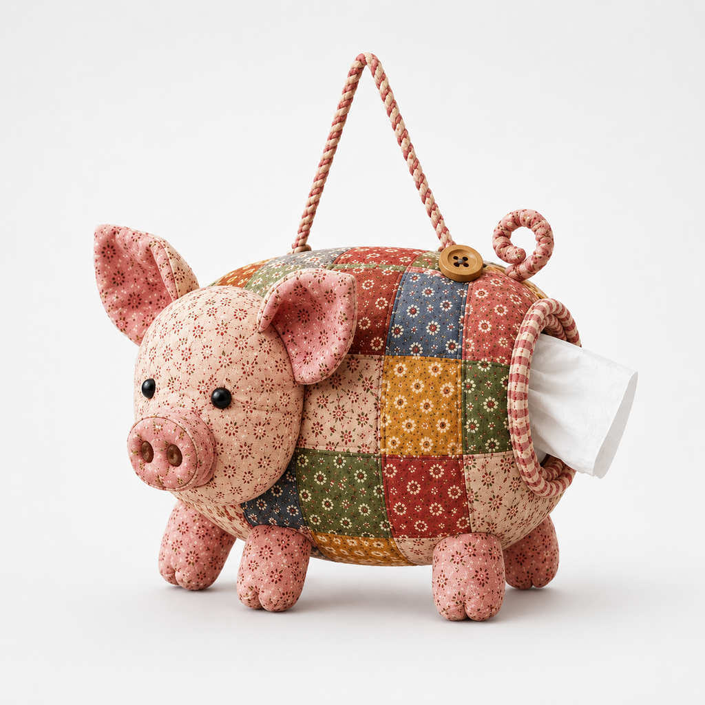 DIY Patchwork Animal Tissue Box Cover Sewing Kit