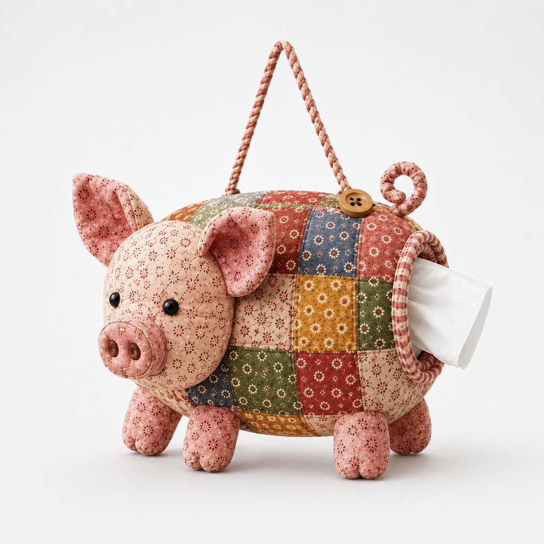DIY Patchwork Animal Tissue Box Cover Sewing Kit