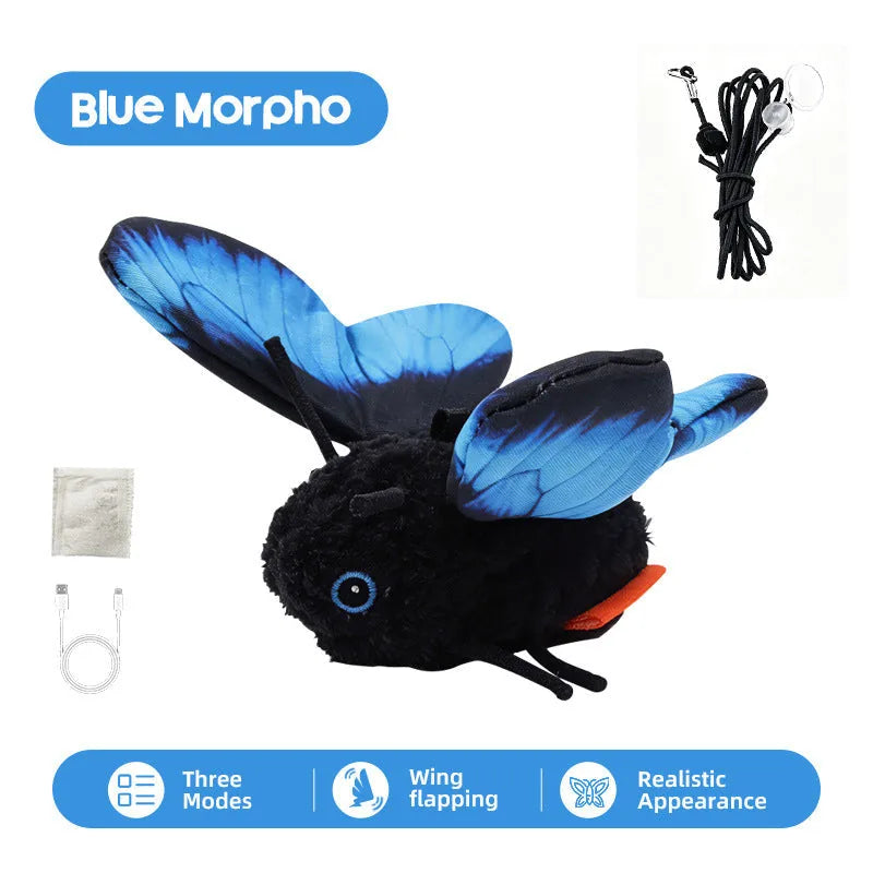 Smart Flapping Butterfly Cat Toy