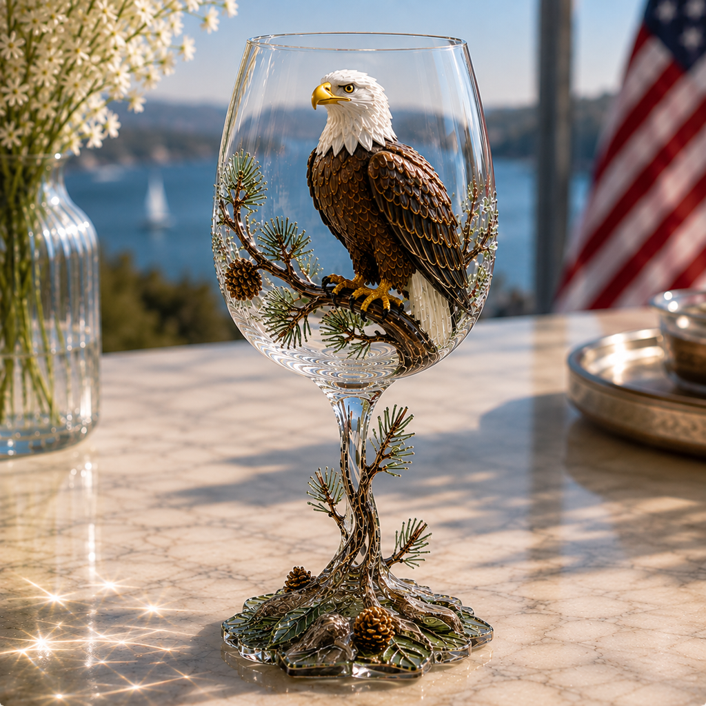 3D Bird Stemmed Wine Glass – 6 Designs