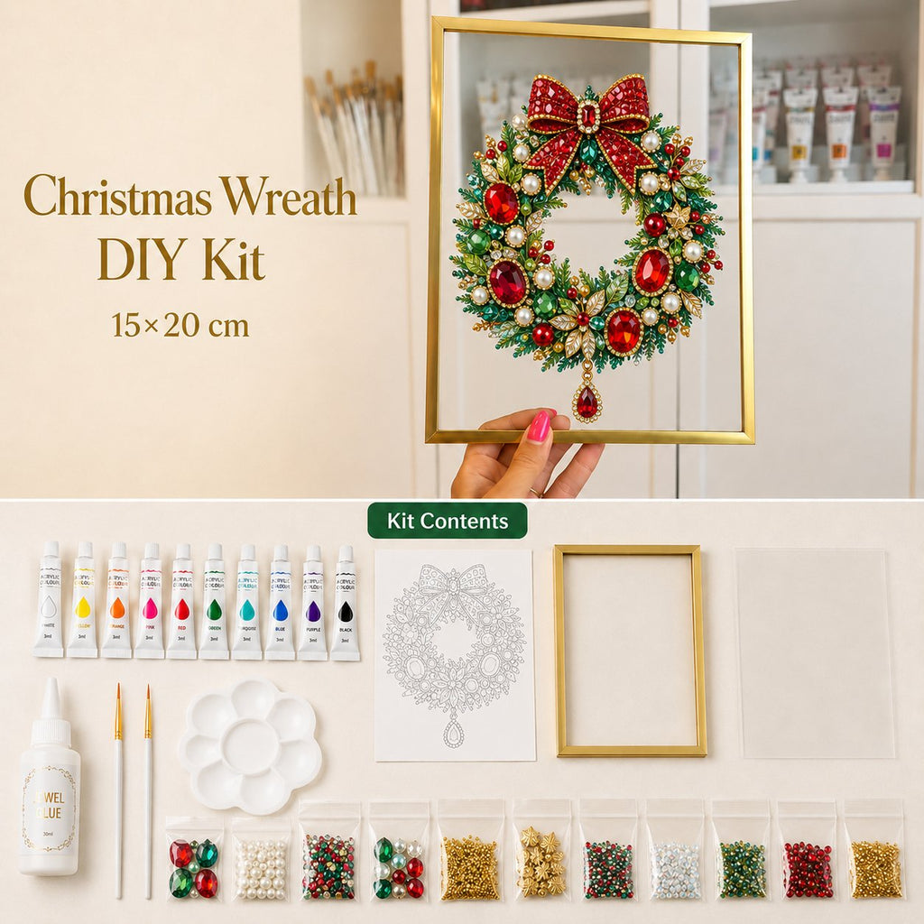 DIY Jeweled Christmas Art Frame Kit – 8 Designs