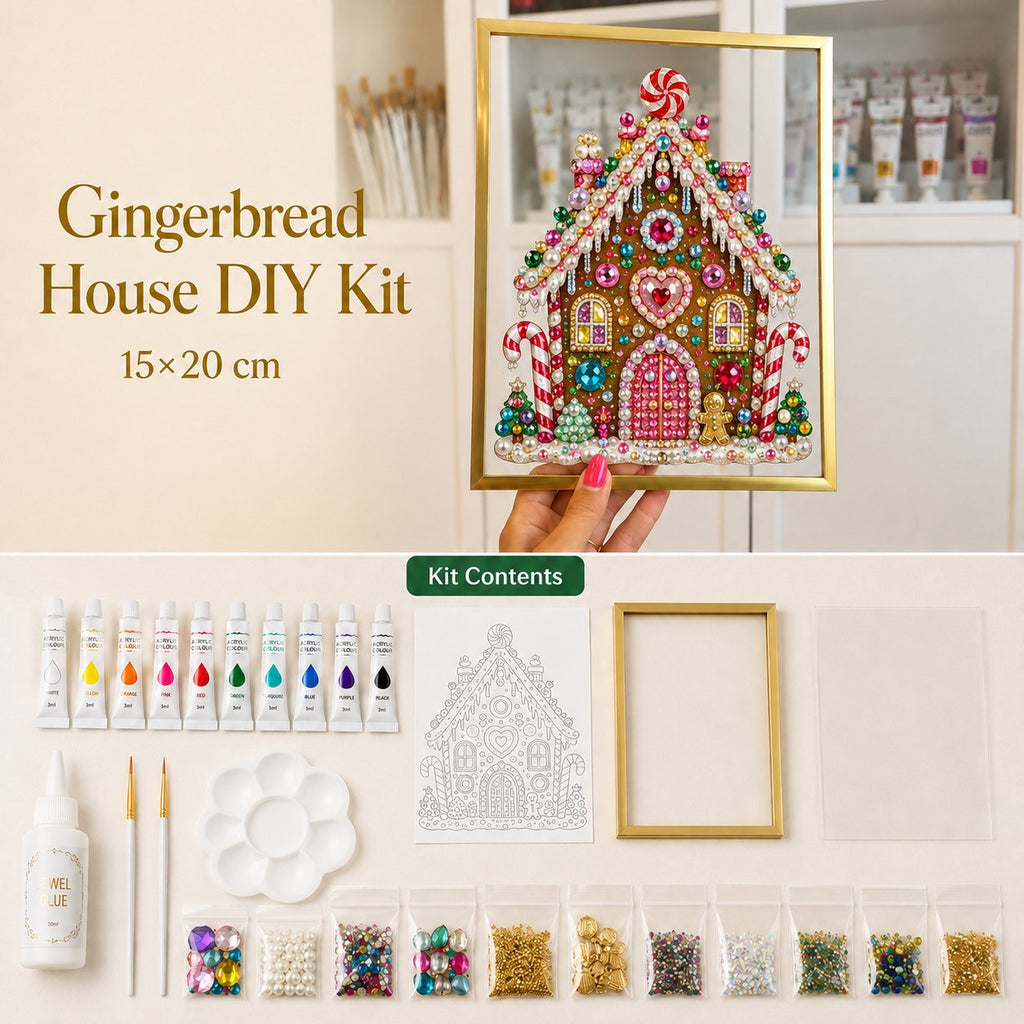 DIY Jeweled Christmas Art Frame Kit – 8 Designs