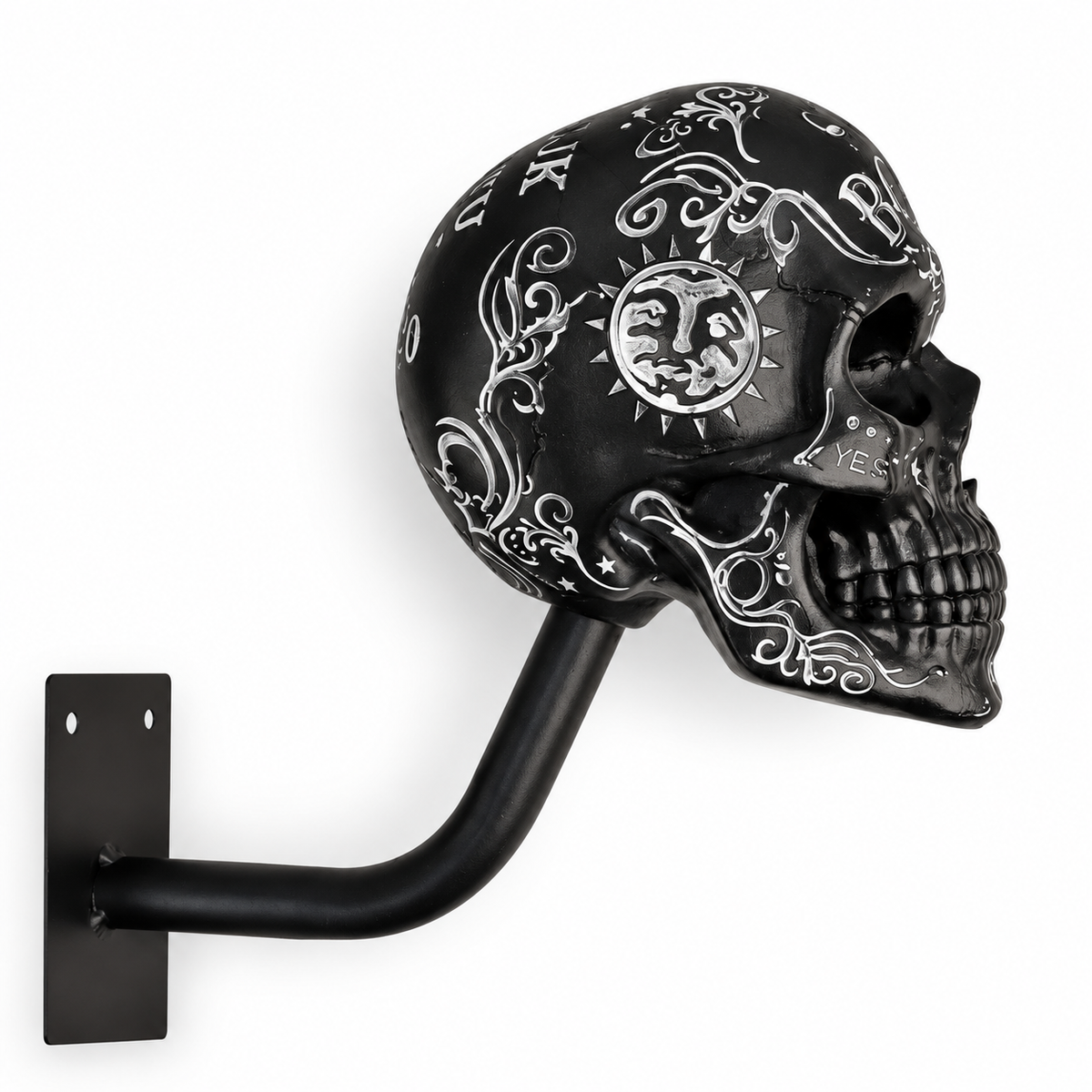 Skull Motorcycle Helmet Wall Mount