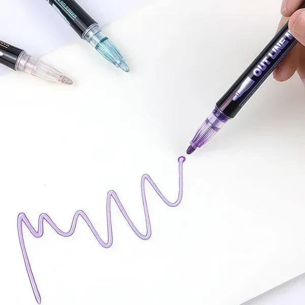 24 Colors Dream Fluorescent Marker Pen for DIY Journal