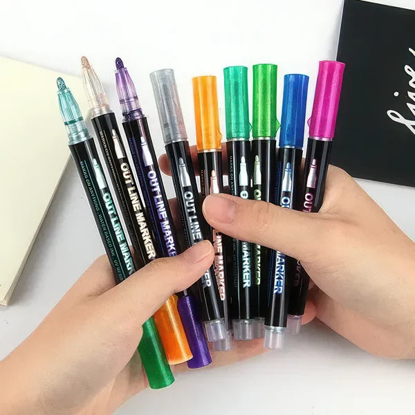 24 Colors Dream Fluorescent Marker Pen for DIY Journal