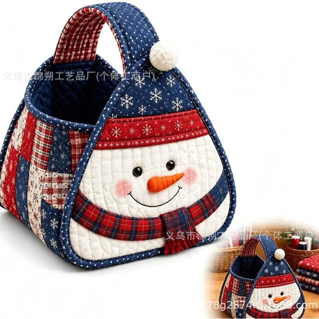 Christmas Character Quilted Carry Basket DIY Kit