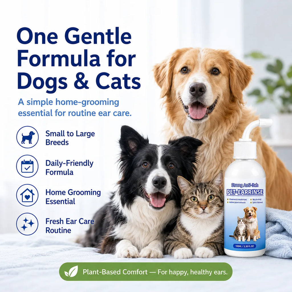 Gentle Pet Ear Cleansing Solution – 2 Pack