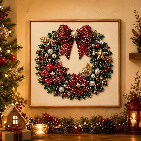 Christmas Diamond Painting Art Kit with Frame