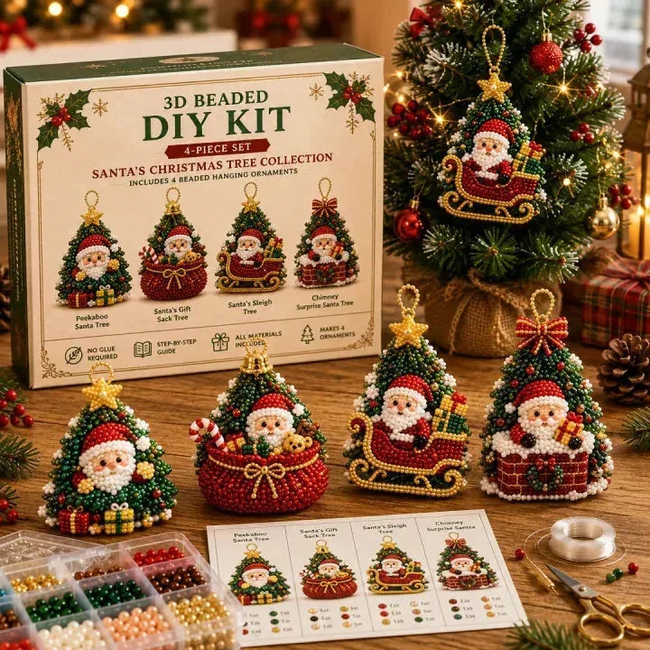 DIY Christmas Beaded Ornament Craft Kit
