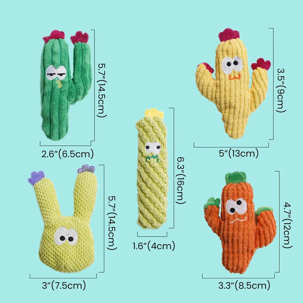 Cactus Catnip Cat Toy Collection