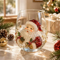 🔥 Flash Sale -  Raised 3D Christmas Art Glass Cup