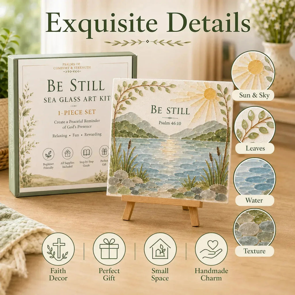Psalms of Comfort and Strength Sea Glass Art Kit
