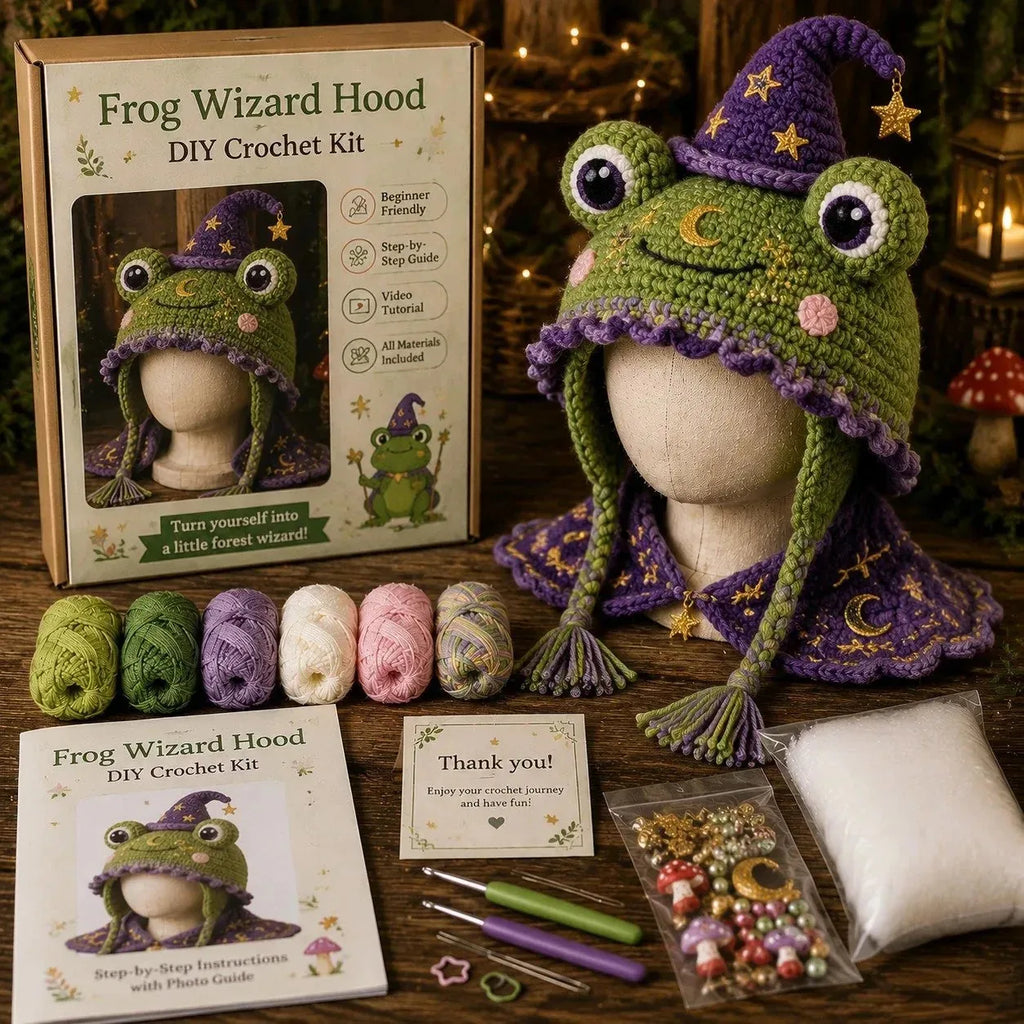 Fantasy Hood Hat DIY Crochet Kit