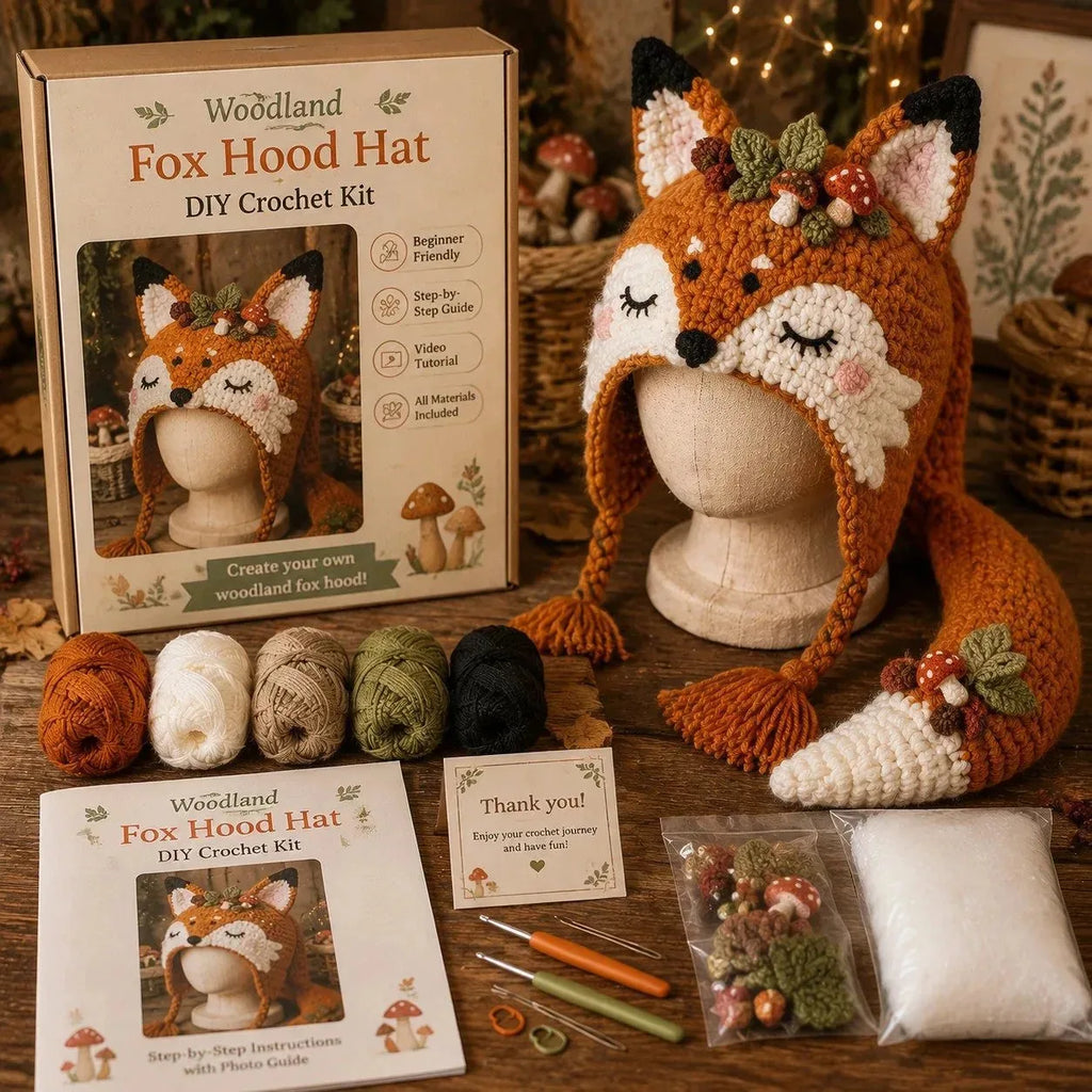 Fantasy Hood Hat DIY Crochet Kit