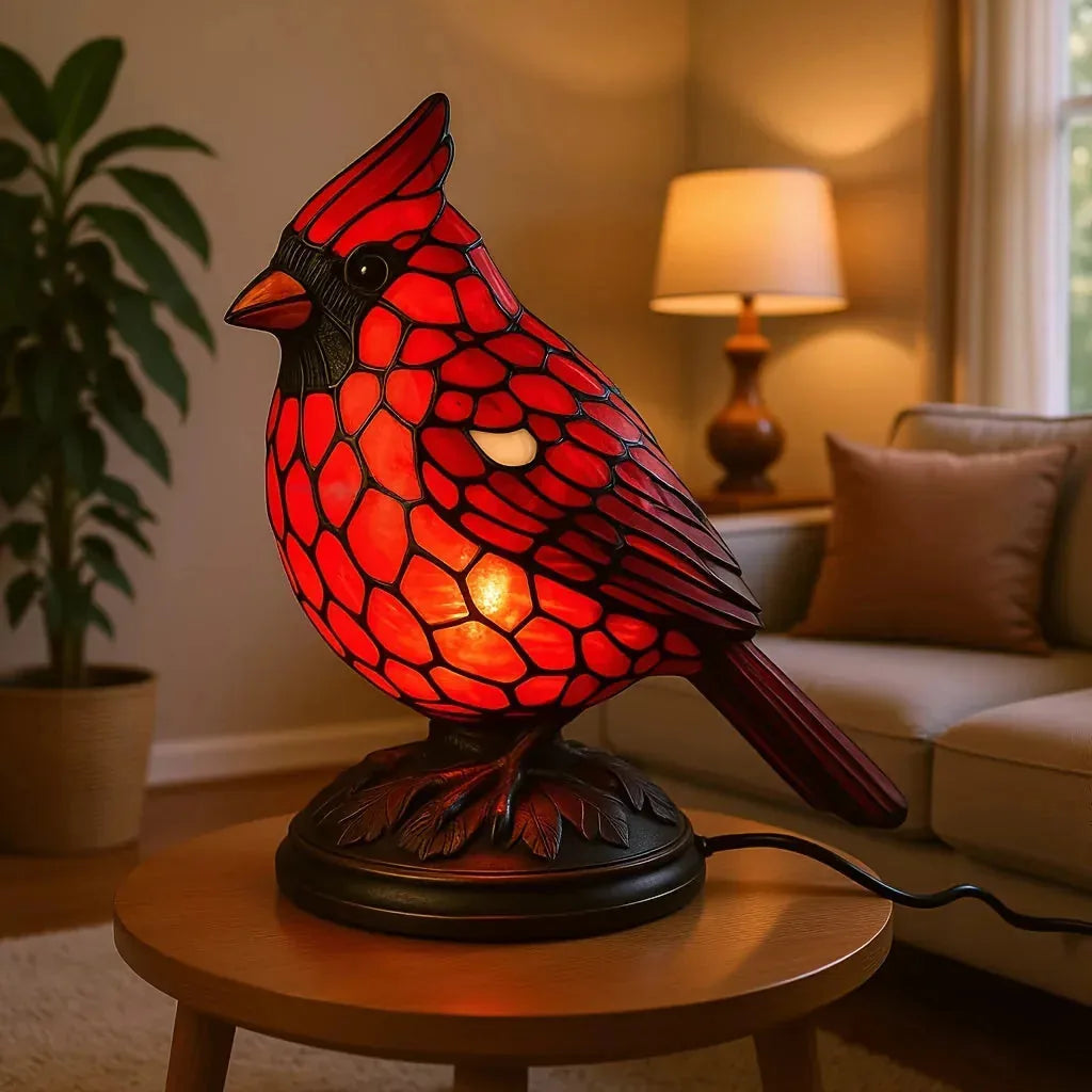 Art Glass Bird Ambient Table Lamp