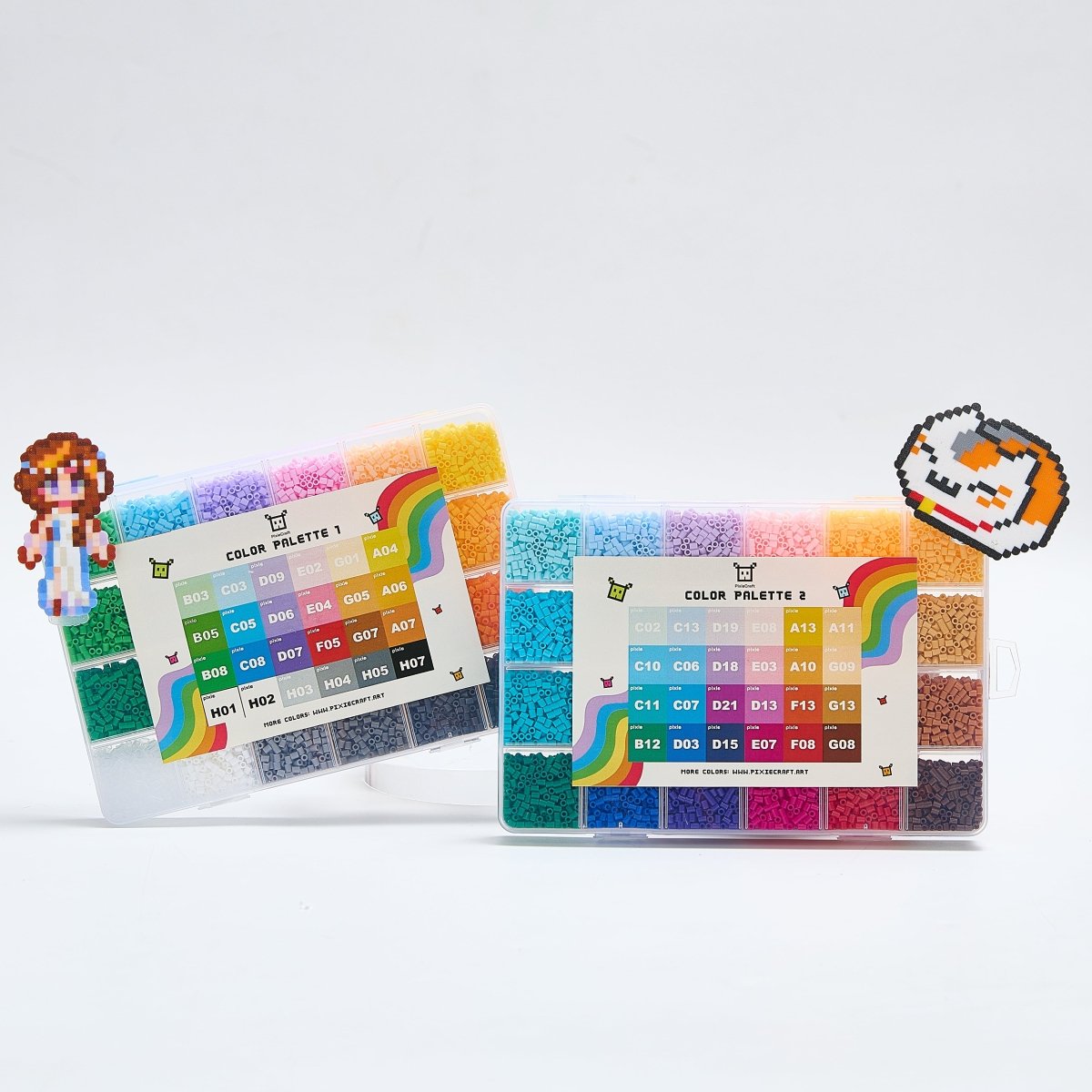 Pixie Beads 48 Starter Combo Box Set with Tool Set - 24.000 Mini Fuse Beads 2.6mm