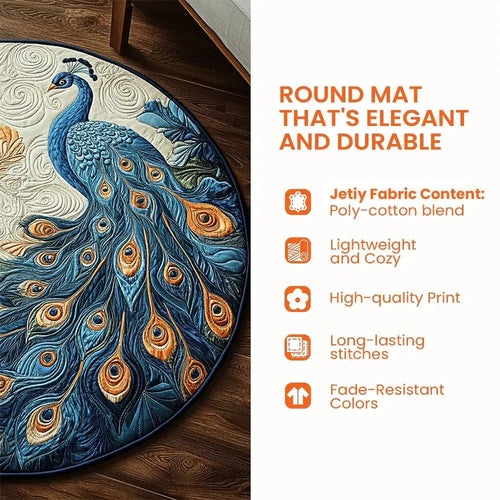 3D Christmas Illusion Round Rug – 80 cm