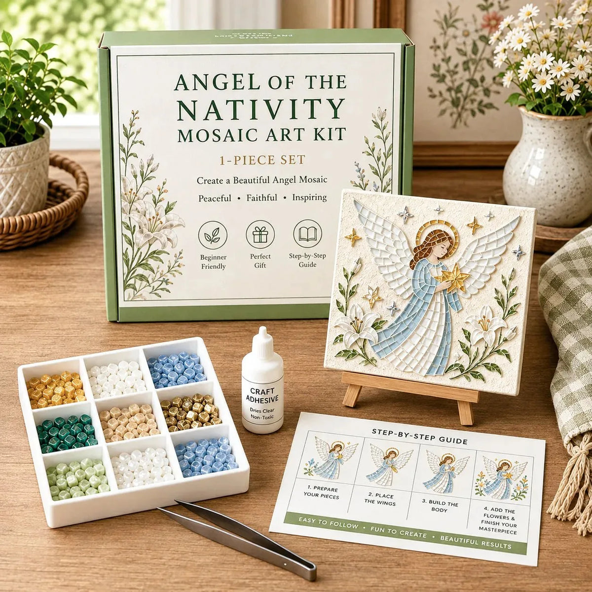 Christmas Nativity Sea Glass Art Kit