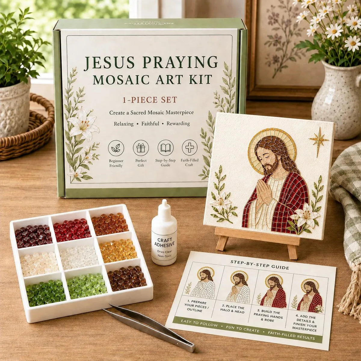 Christmas Nativity Sea Glass Art Kit