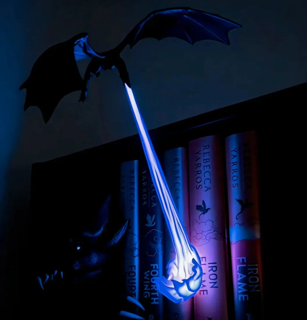 Lighted Dragon Book Nook Corner Figurine