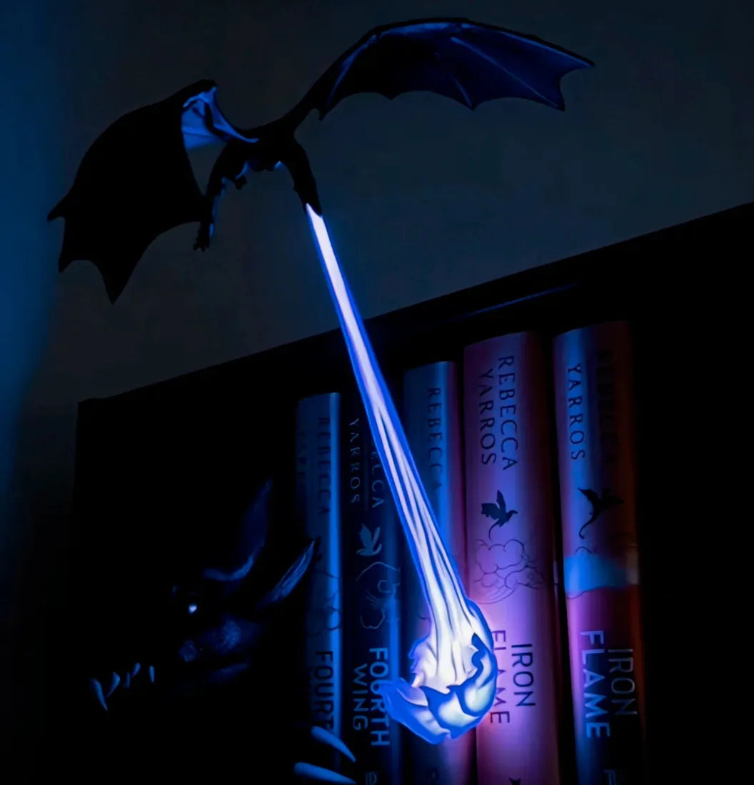 Lighted Dragon Book Nook Corner Figurine