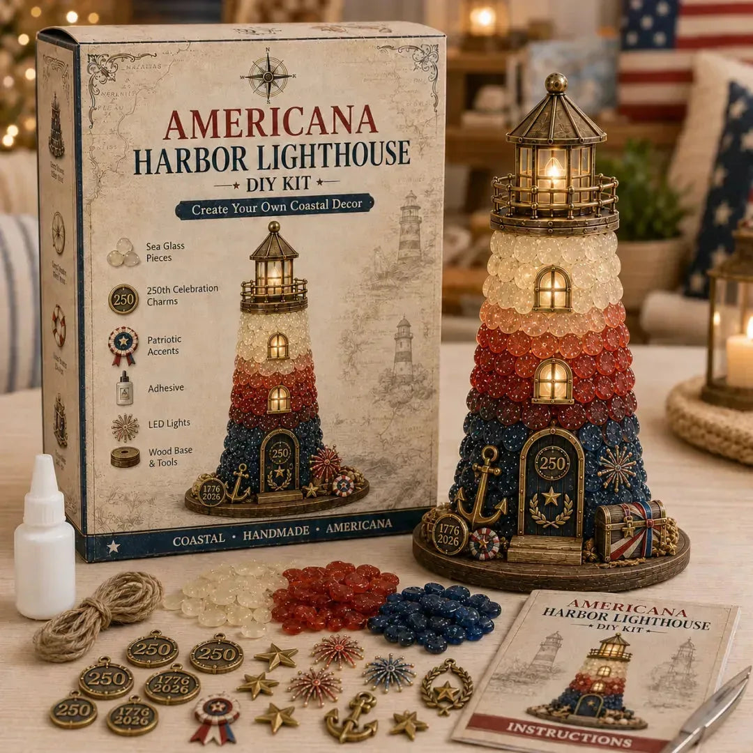 DIY Light-Up Sea Glass Lighthouse Craft Kit – 15 Designs