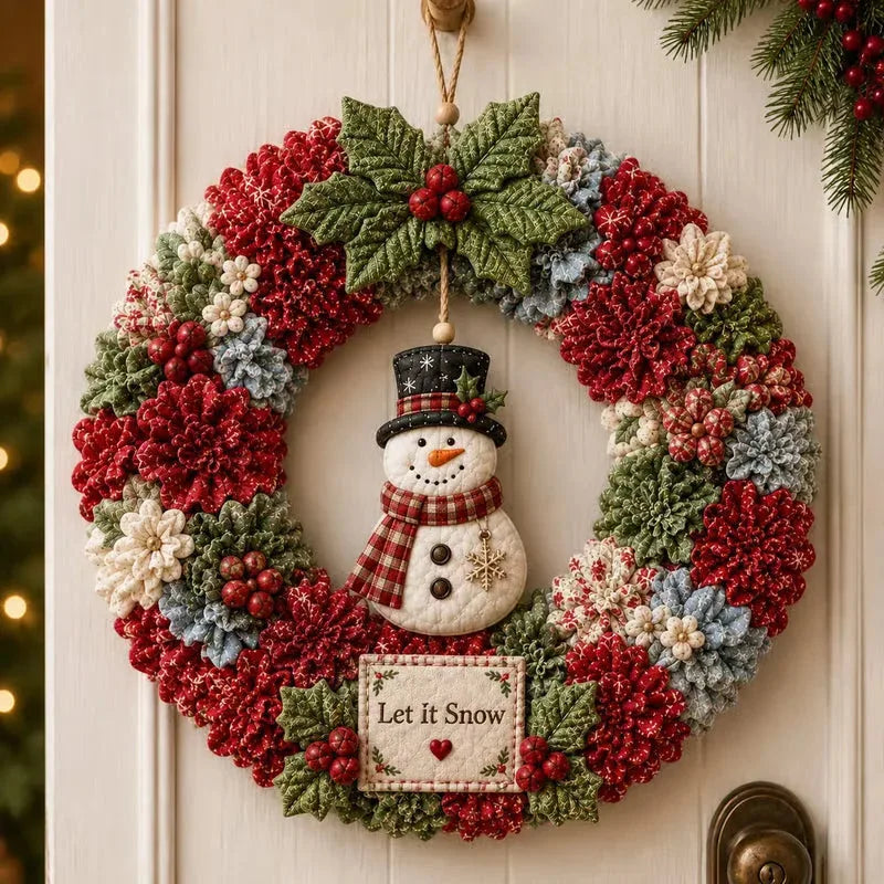 3D Fabric Poke Christmas Wreath DIY Kit – 6 Designs