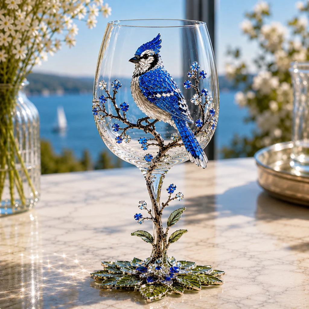 3D Bird Stemmed Wine Glass – 6 Designs
