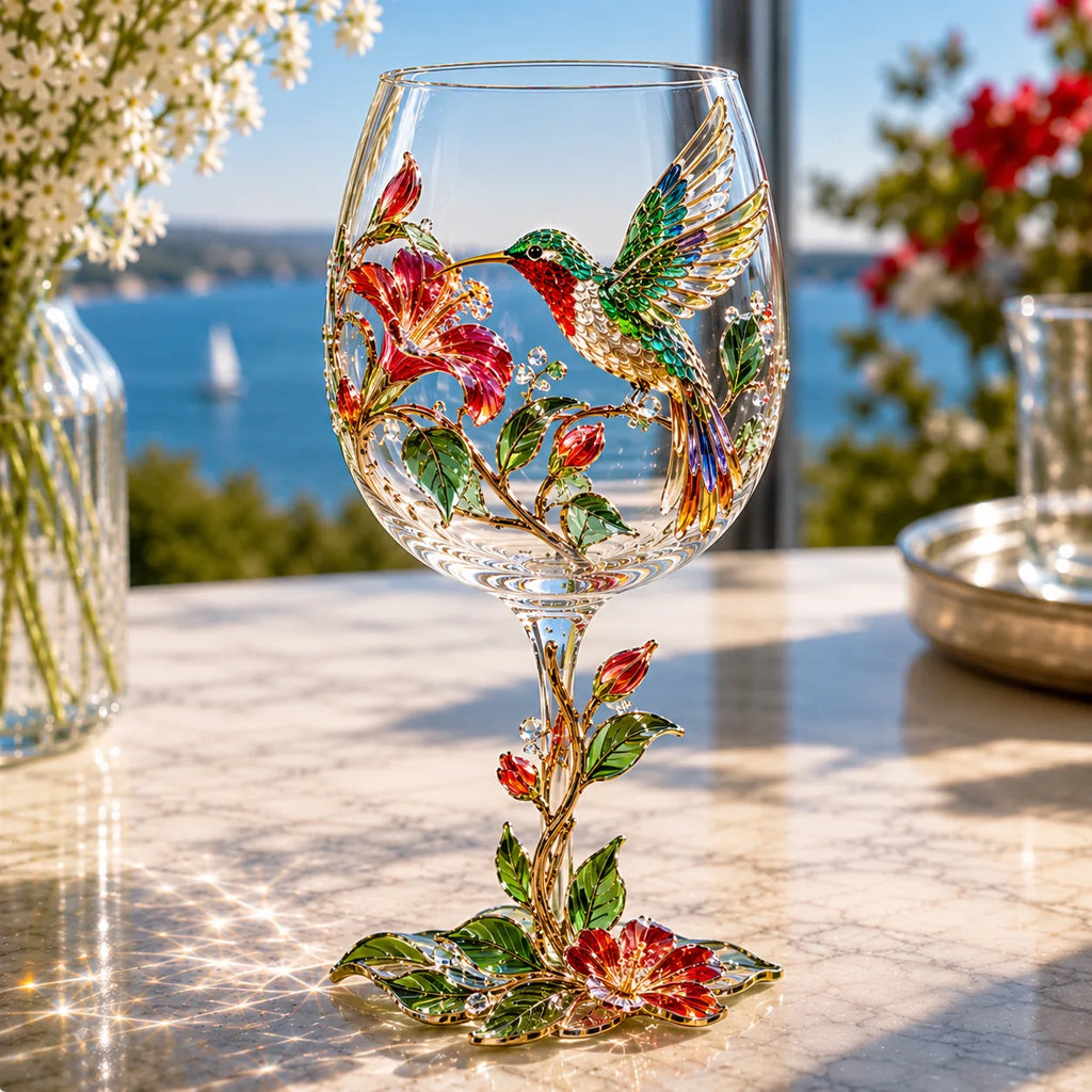 3D Bird Stemmed Wine Glass – 6 Designs