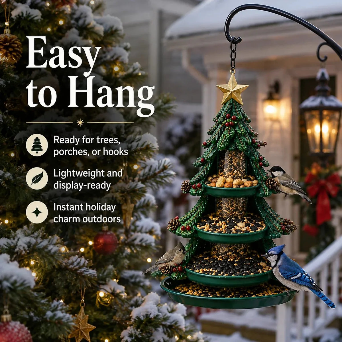 Christmas Garden Bird Feeder – 5 Designs