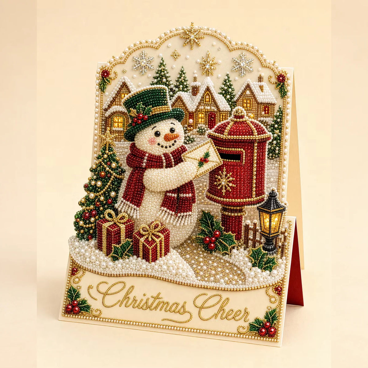3D Christmas Greeting Card Set – 6 Pack