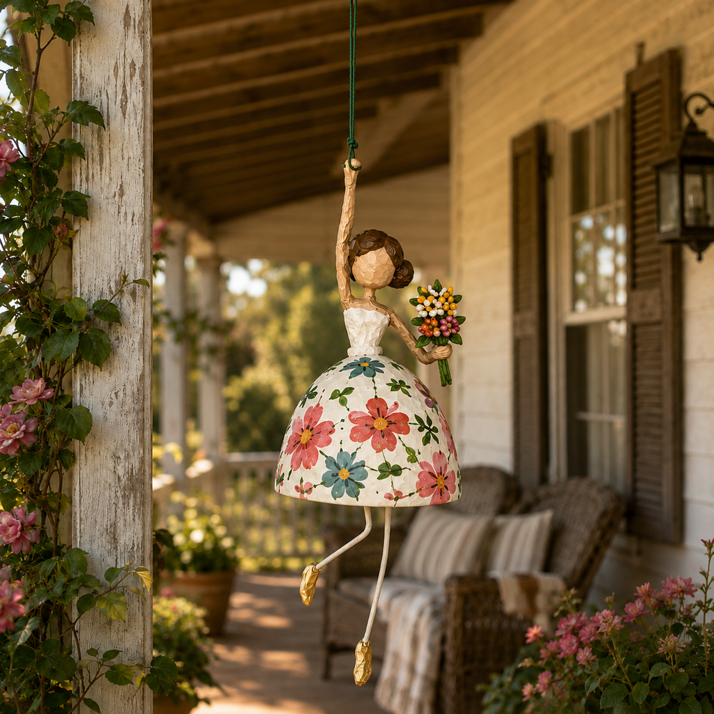 Whimsical Dancing Lady Hanging Ornament