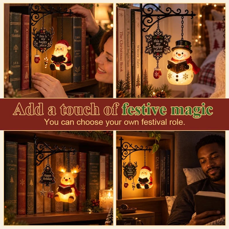 Christmas Bookshelf Character Light